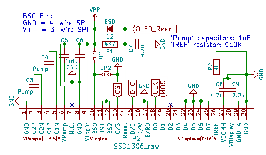 SSD1306 circuit