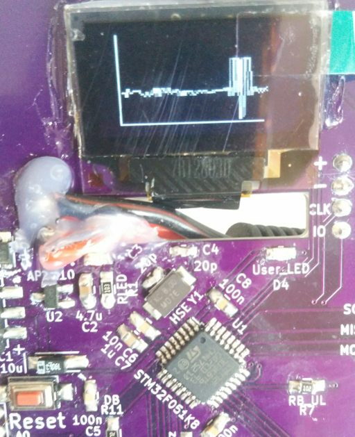 SSD1306 on a microcontroller board
