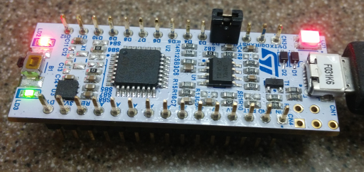 "Nucleo-32" Board with Blinking LED