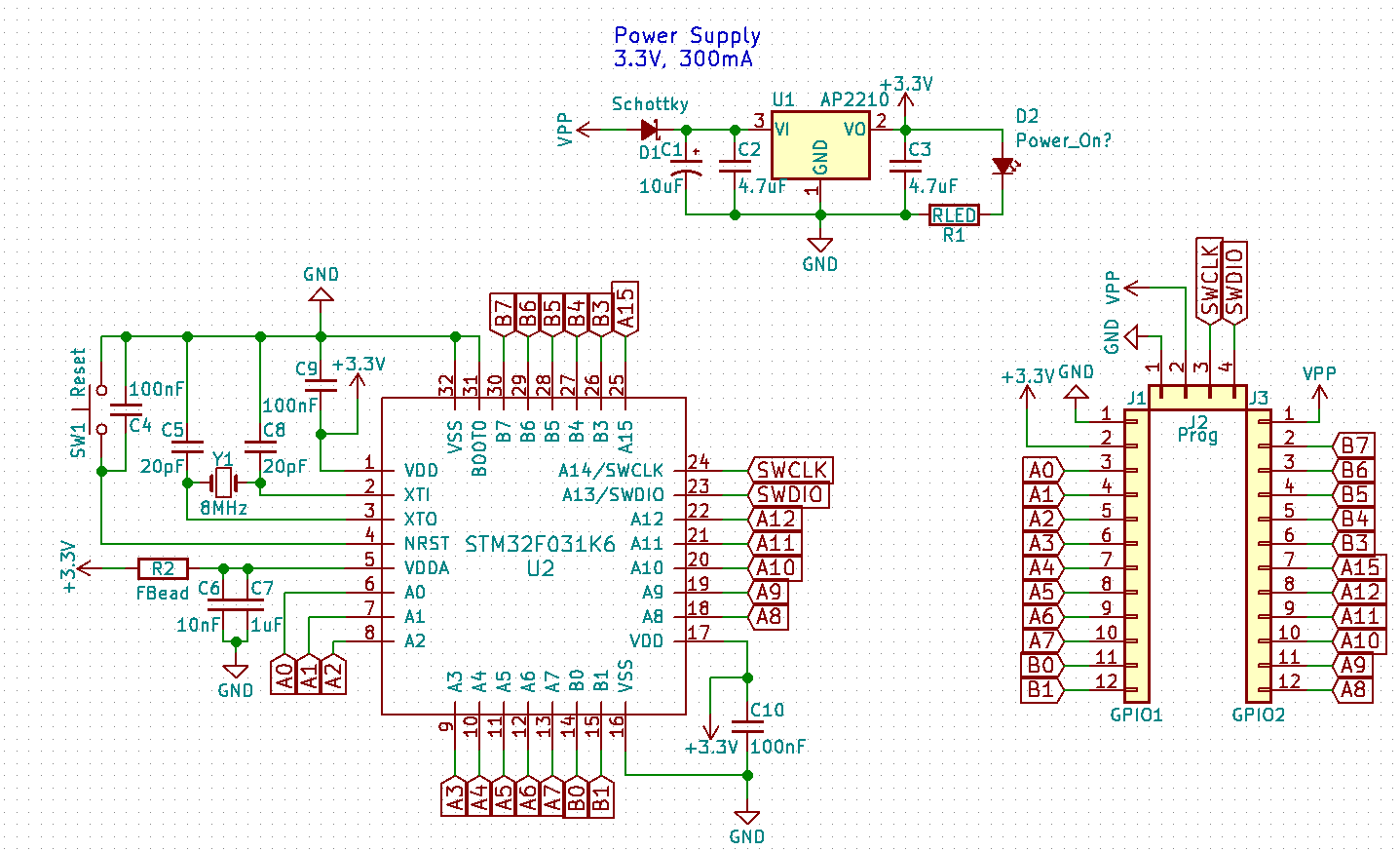 Basic STM32 schematic