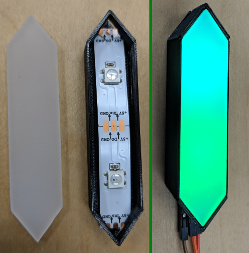 LED segment construction